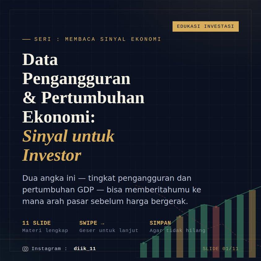 Data Pengangguran & Pertumbuhan Ekonomi Sinyal untuk Investor