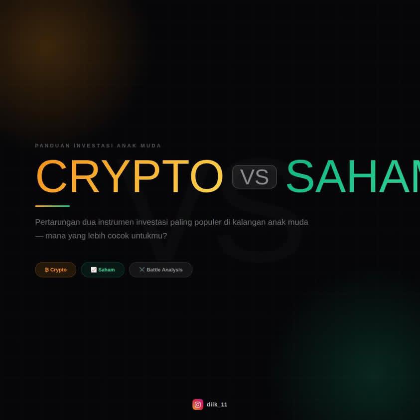 Crypto vs Saham Mana yang Cocok untuk Anak Muda