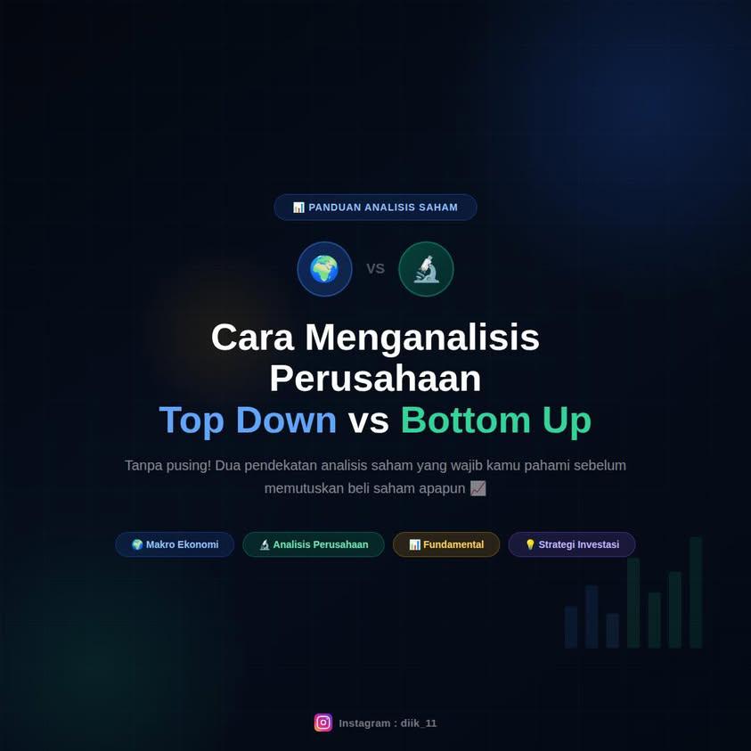 Cara Menganalisis Perusahaan Top Down vs Bottom Up