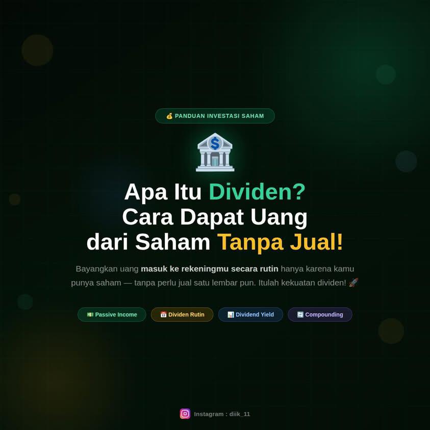 Apa Itu Dividen Cara Mendapatkan Uang dari Saham Tanpa Jual