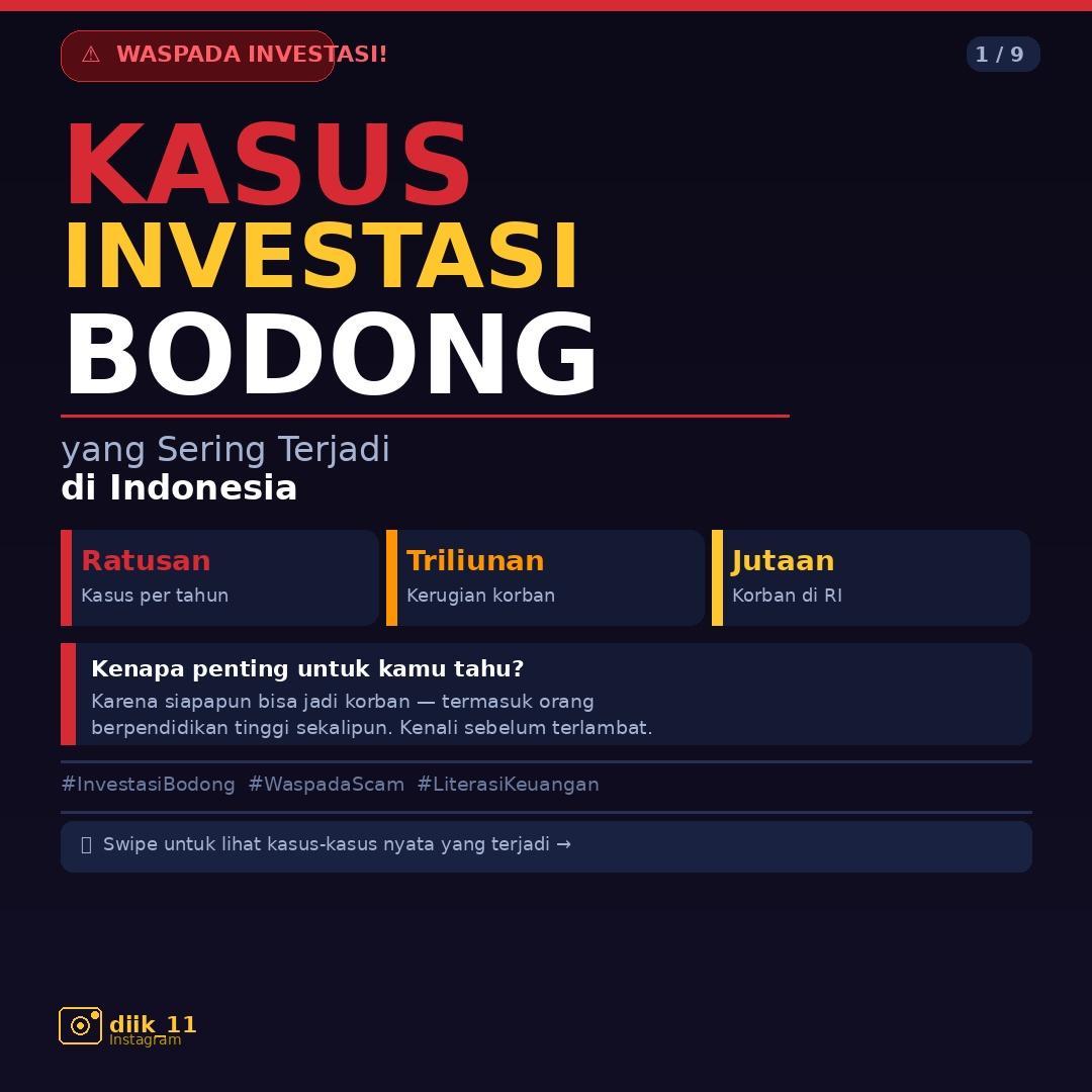 Kasus investasi Bodong yang Sering Terjadi di Indonesia