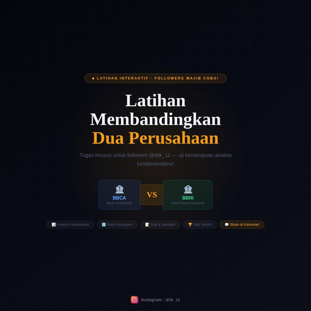 Latihan Membandingkan Dua Perusahaan