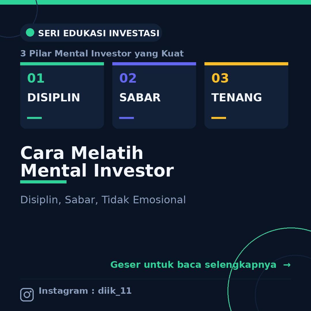 Cara Melatih Mental Investor