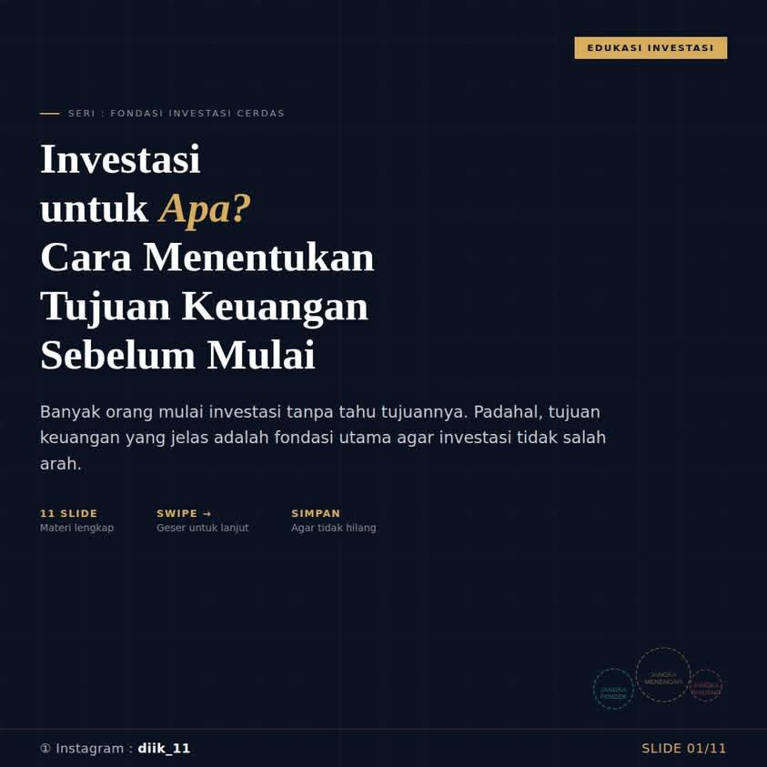 Investasi Untuk Apa: Cara Menentukan Tujuan Keuangan Sebelum Mulai