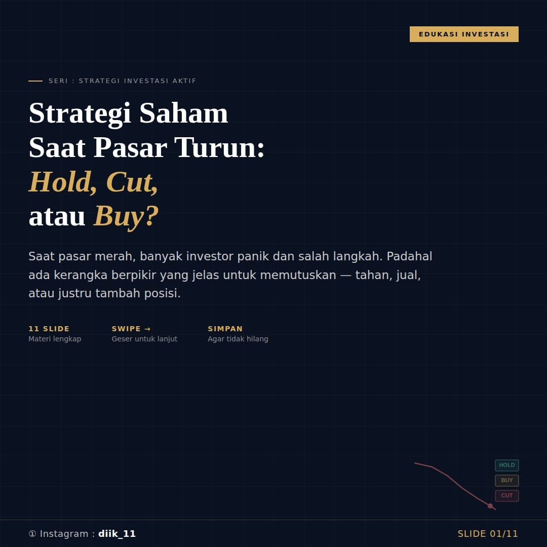 Strategi Saham Saat Turun: Hold, Cut, atau Buy?