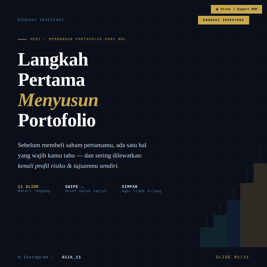 Langkah Pertama Menyusun Portofolio 