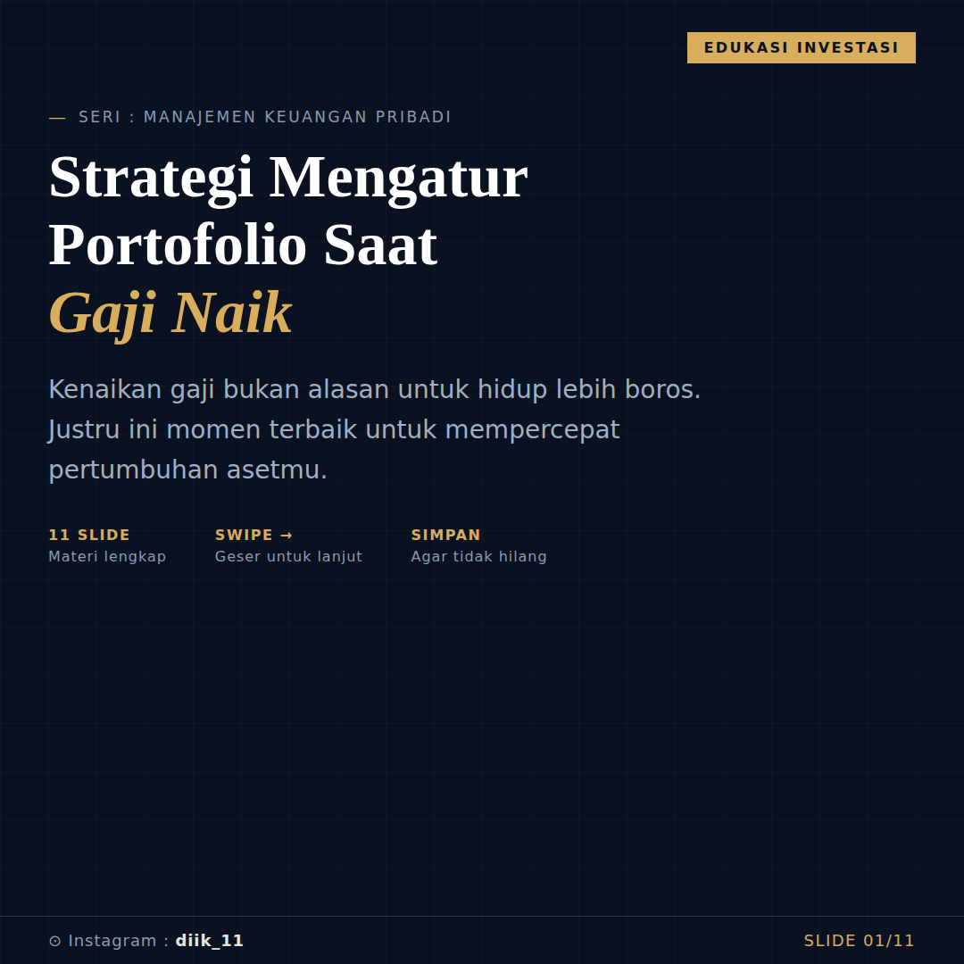 Strategi Mengatur Portofolio Saat Gaji Naik
