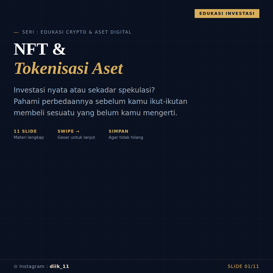 NFT dan Tokenisasi Aset: Apakah Ini Investasi atau Spekulasi?