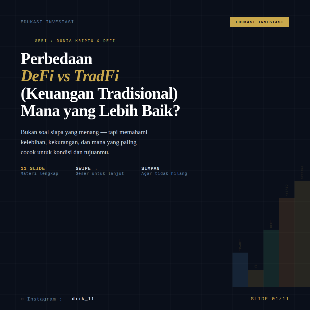 Perbedaan DeFi vs TradFi  (Keuangan Tradisional) Mana yang Lebih Baik?