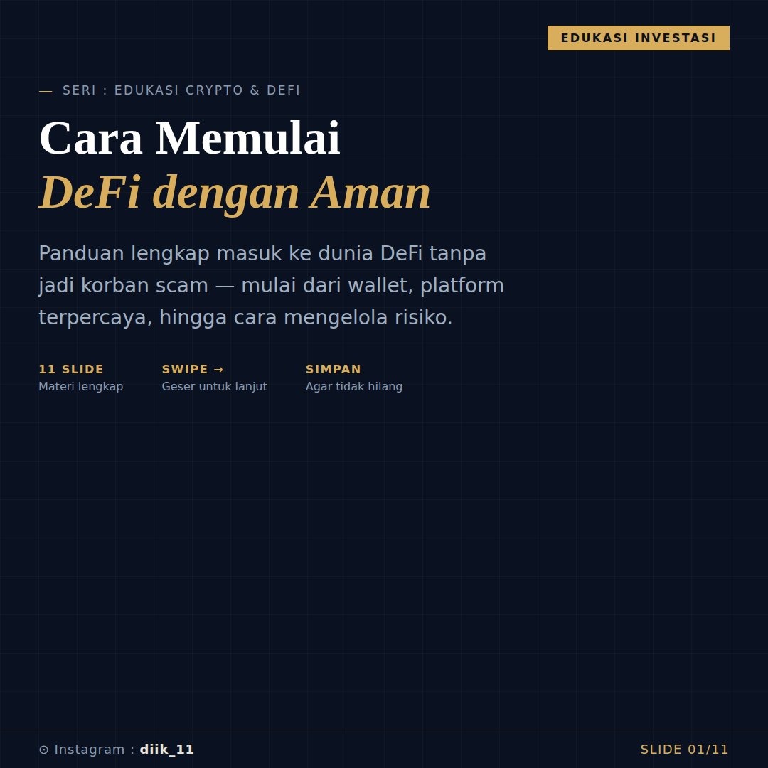 Cara Memulai DeFi dengan Aman