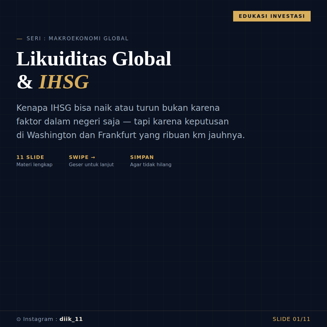 Hubungan Likuiditas Global dengan IHSG dan Saham Indonesia